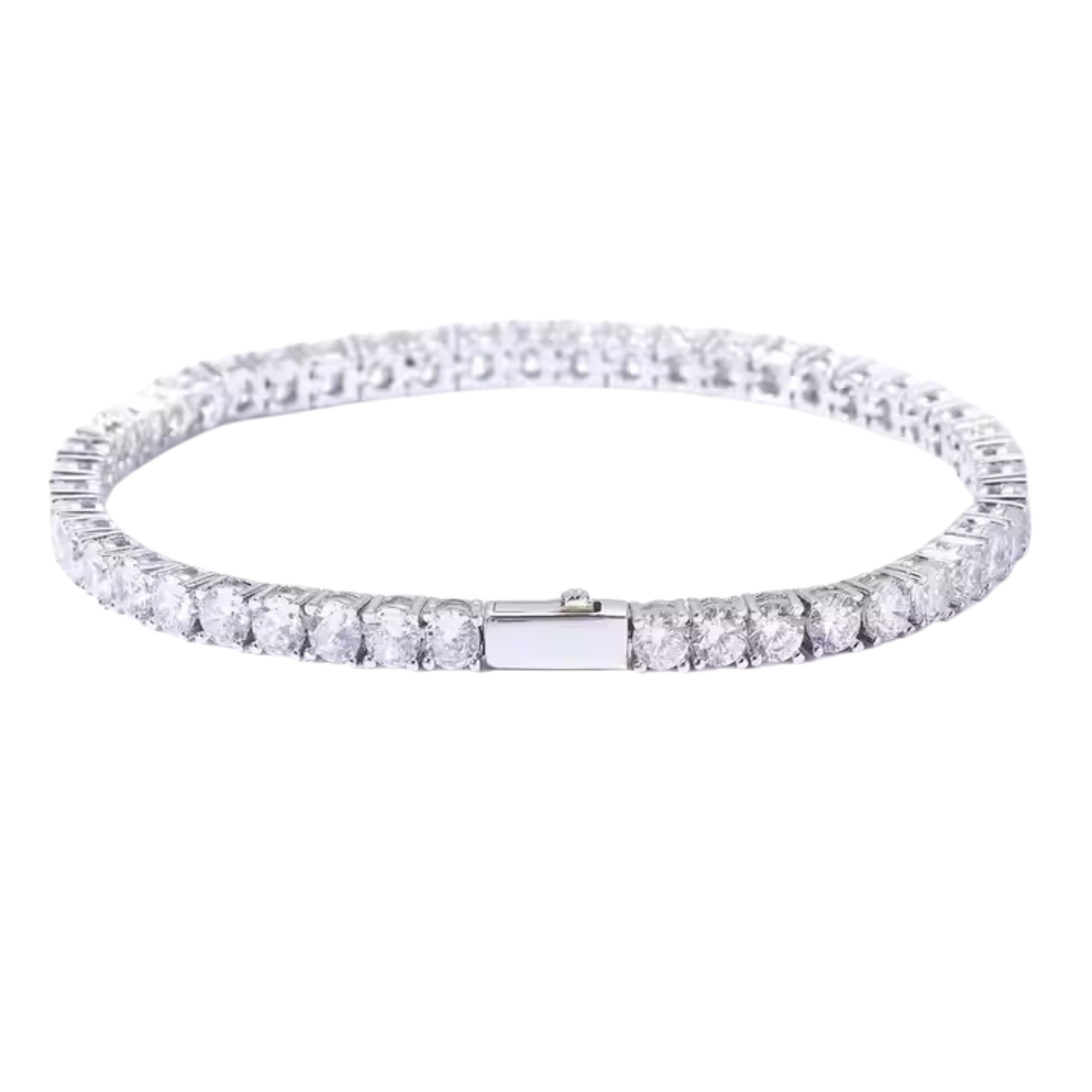 4MM TENNIS BRACELET - ICED OUT