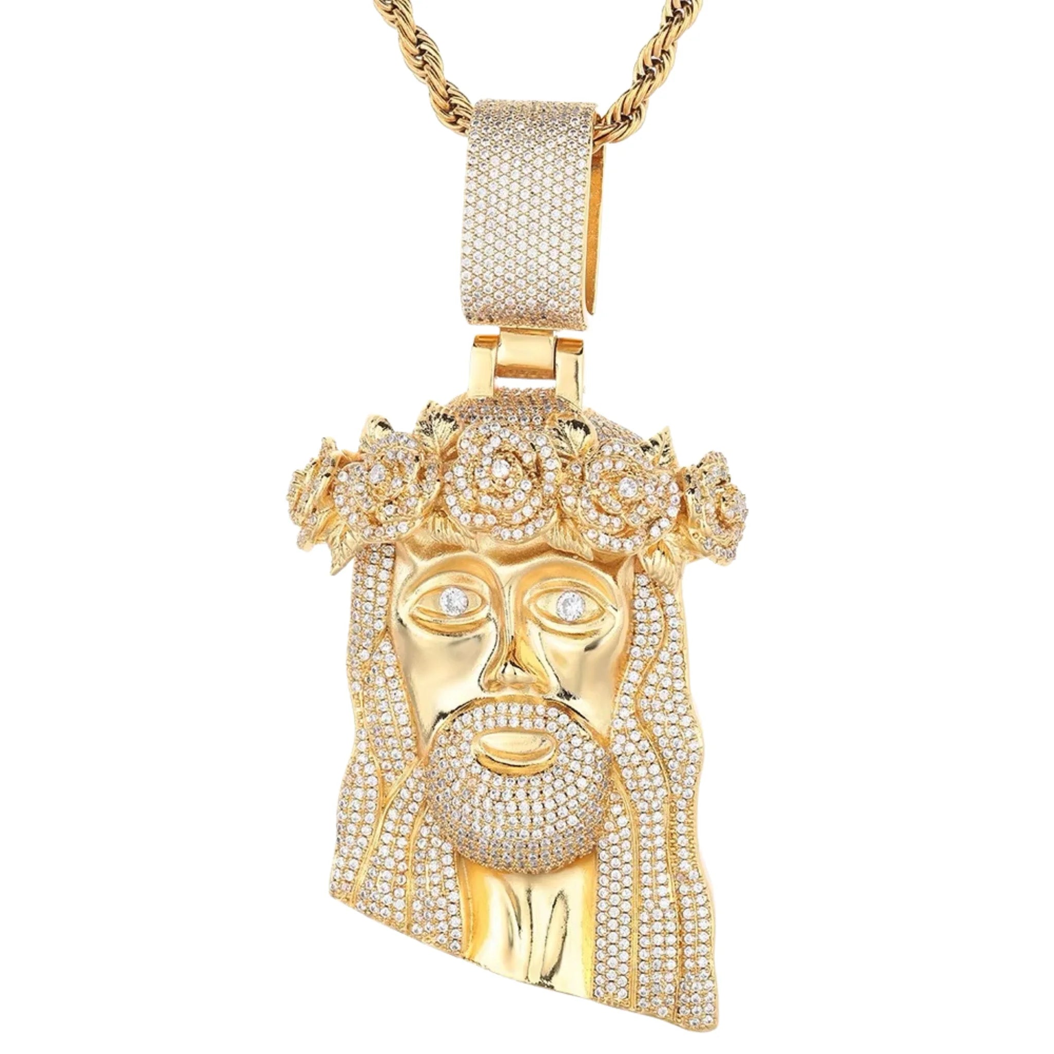 JESUS PENDANT - ICED OUT
