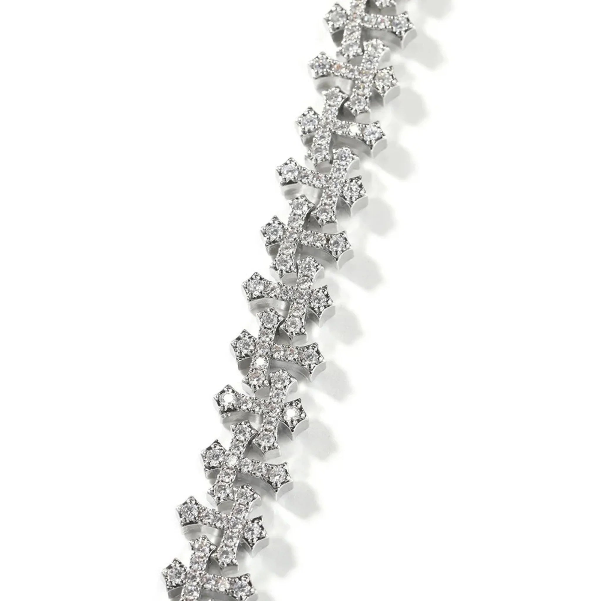 INFINITE CROSS BRACELET - ICED OUT