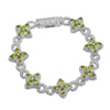 GREEN CLOVER BRACELET - ICED OUT